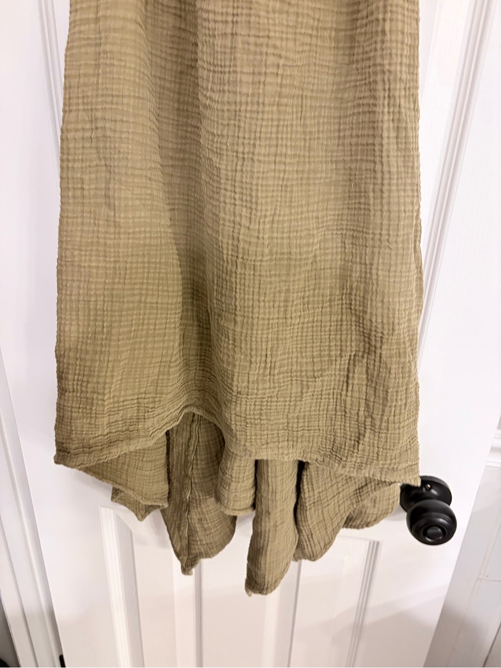 Anthropologie Daily Practice Green Gauze Halter Dress XL - Picture 3 of 8